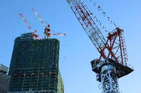 Construction site Image of crane